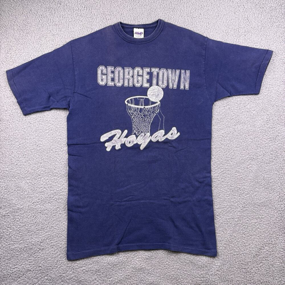 VTG Georgetown Hoyas Shirt Mens L Washington D.C. NCAA Basketball Single Stitch